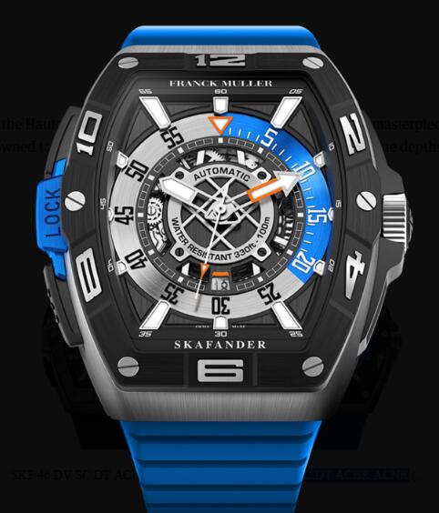 Review Buy Franck Muller Skafander Classic Replica Watch for sale Cheap Price SKF 46 DV SC DT ACBR ACNR (BL)